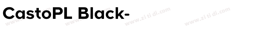 CastoPL Black字体转换